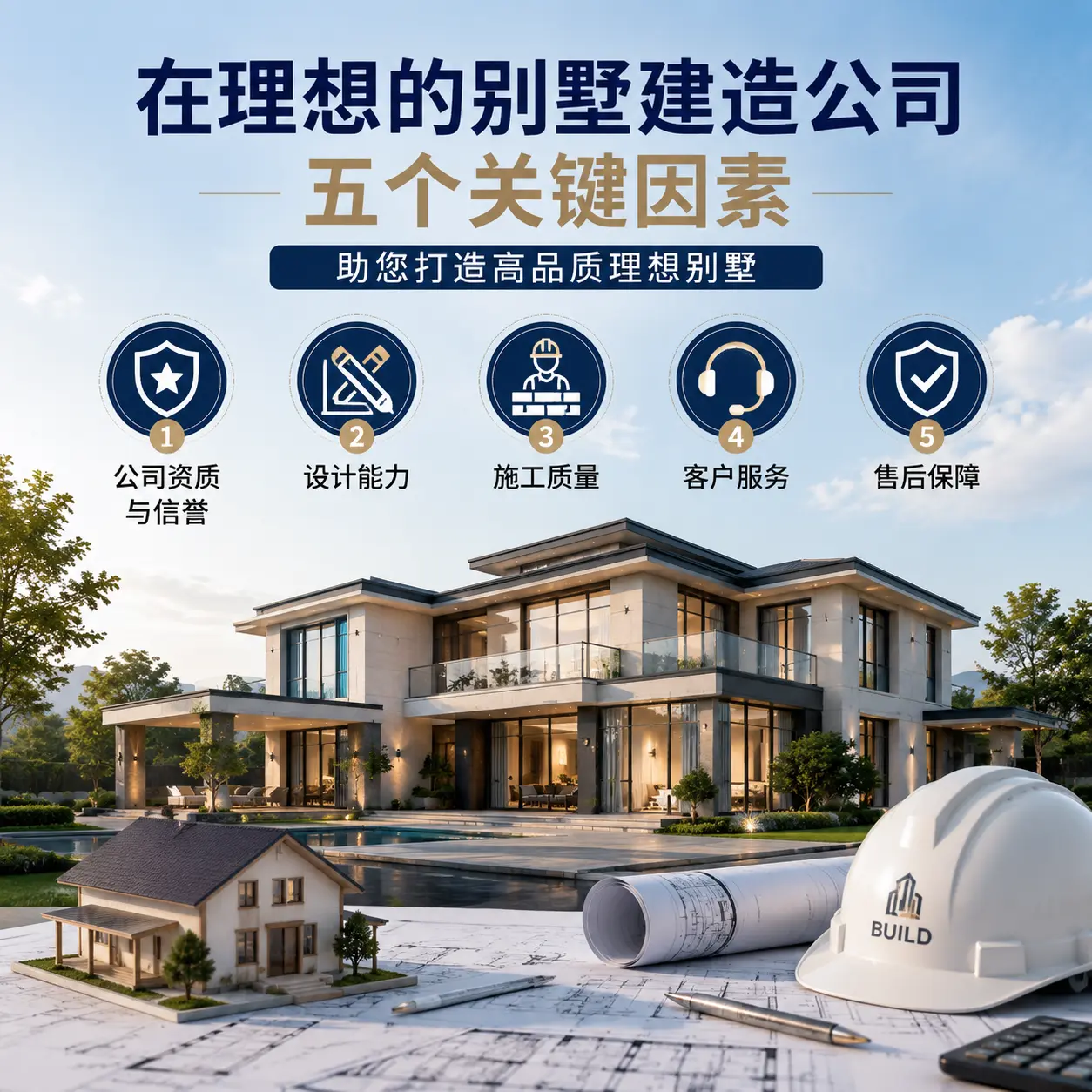 在 道真 找到理想别墅建造公司的五个关键因素