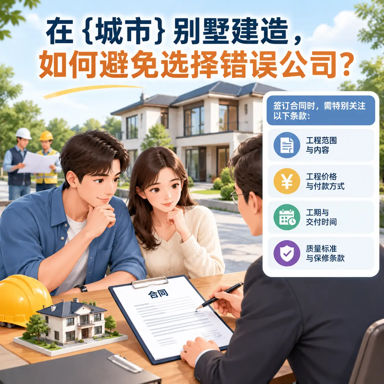 在 道真 别墅建造,如何避免选择错误公司?