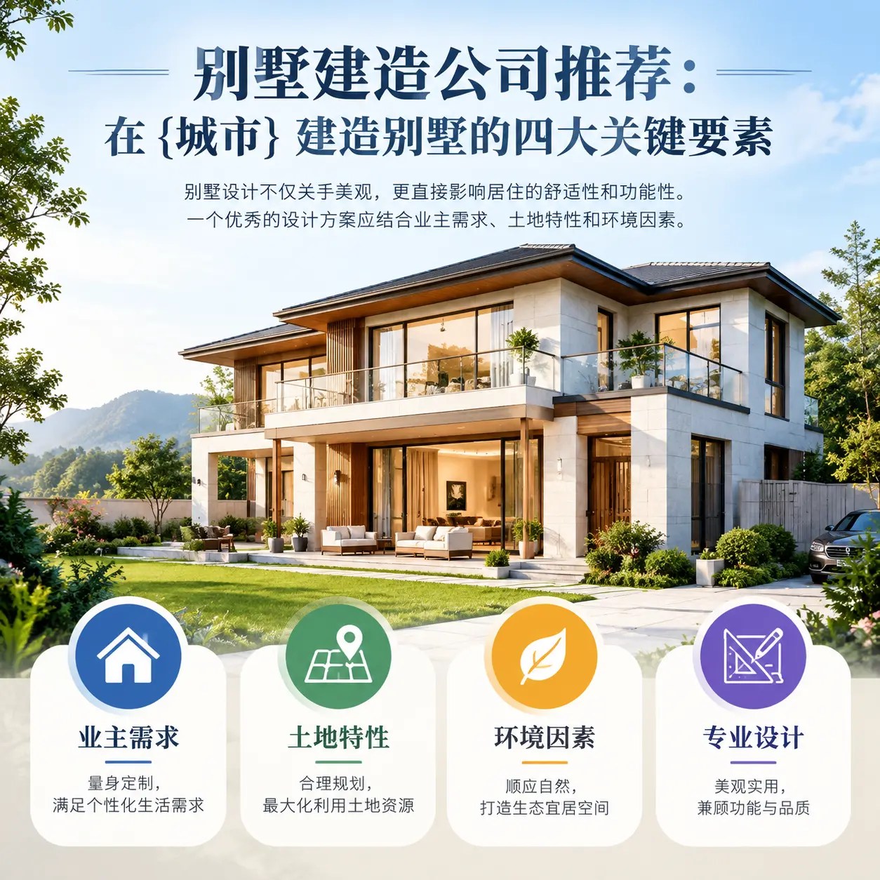 别墅建造公司推荐:在 道真 建造别墅的四大关键要素