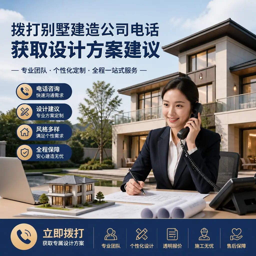 拨打道真别墅建造公司电话,获取设计方案建议