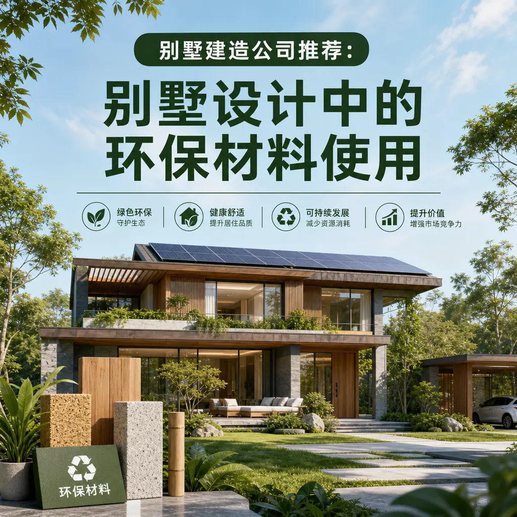 别墅建造公司推荐： 道真 别墅设计中的环保材料使用