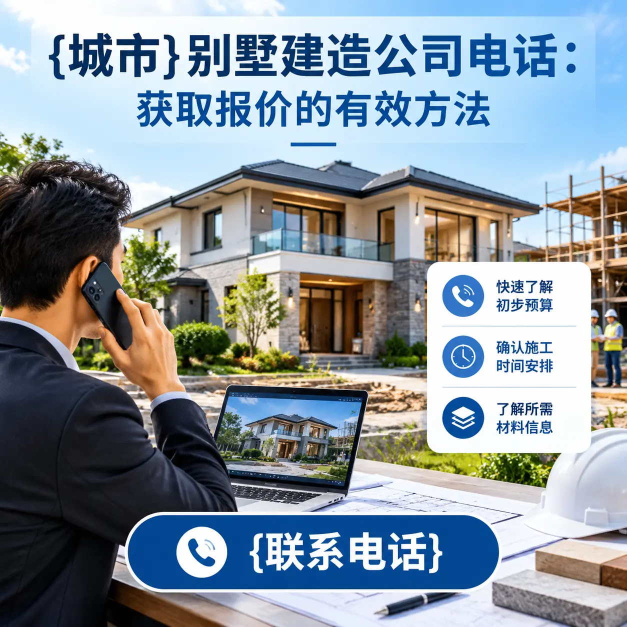 道真别墅建造公司电话:获取报价的有效方法