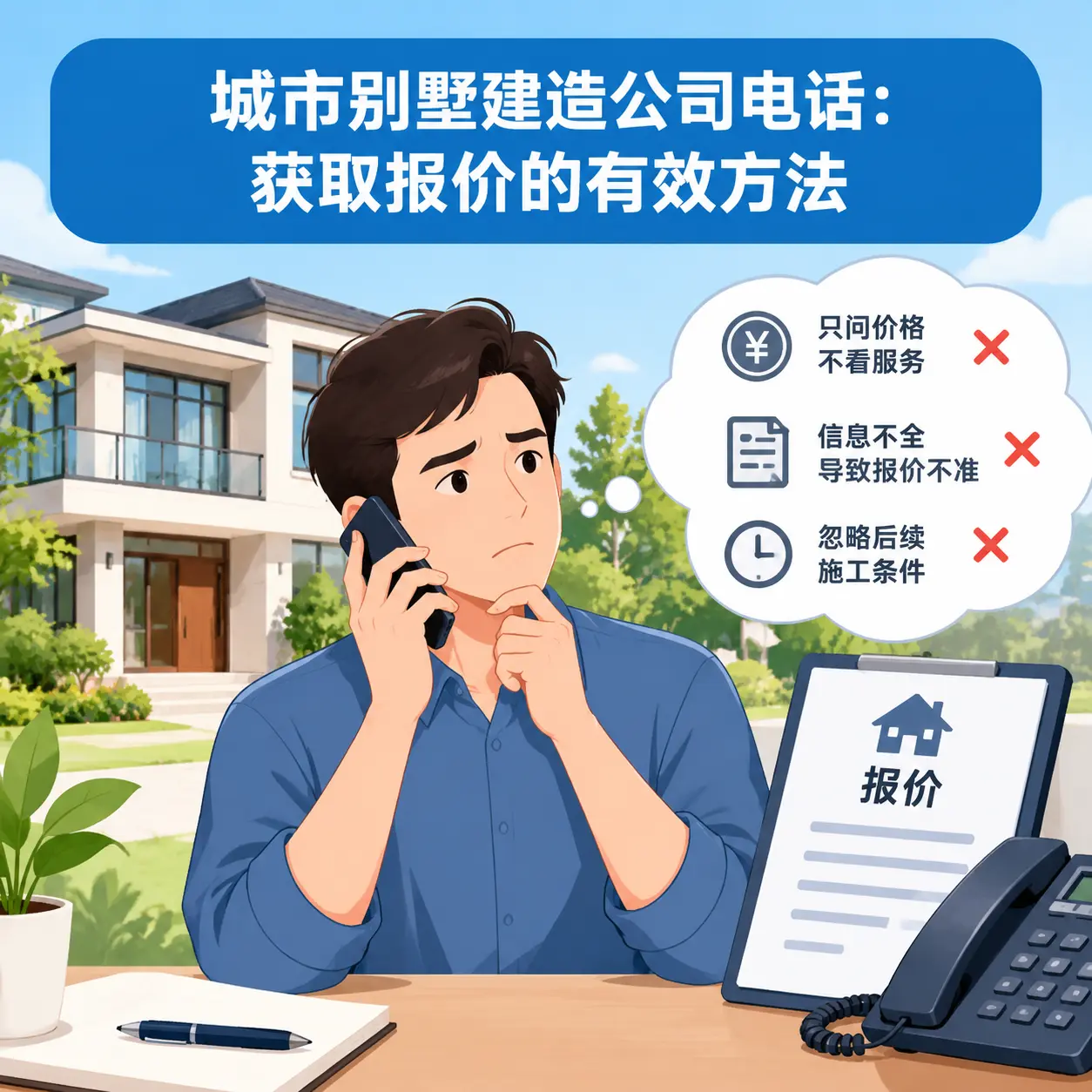 道真别墅建造公司电话:获取报价的有效方法